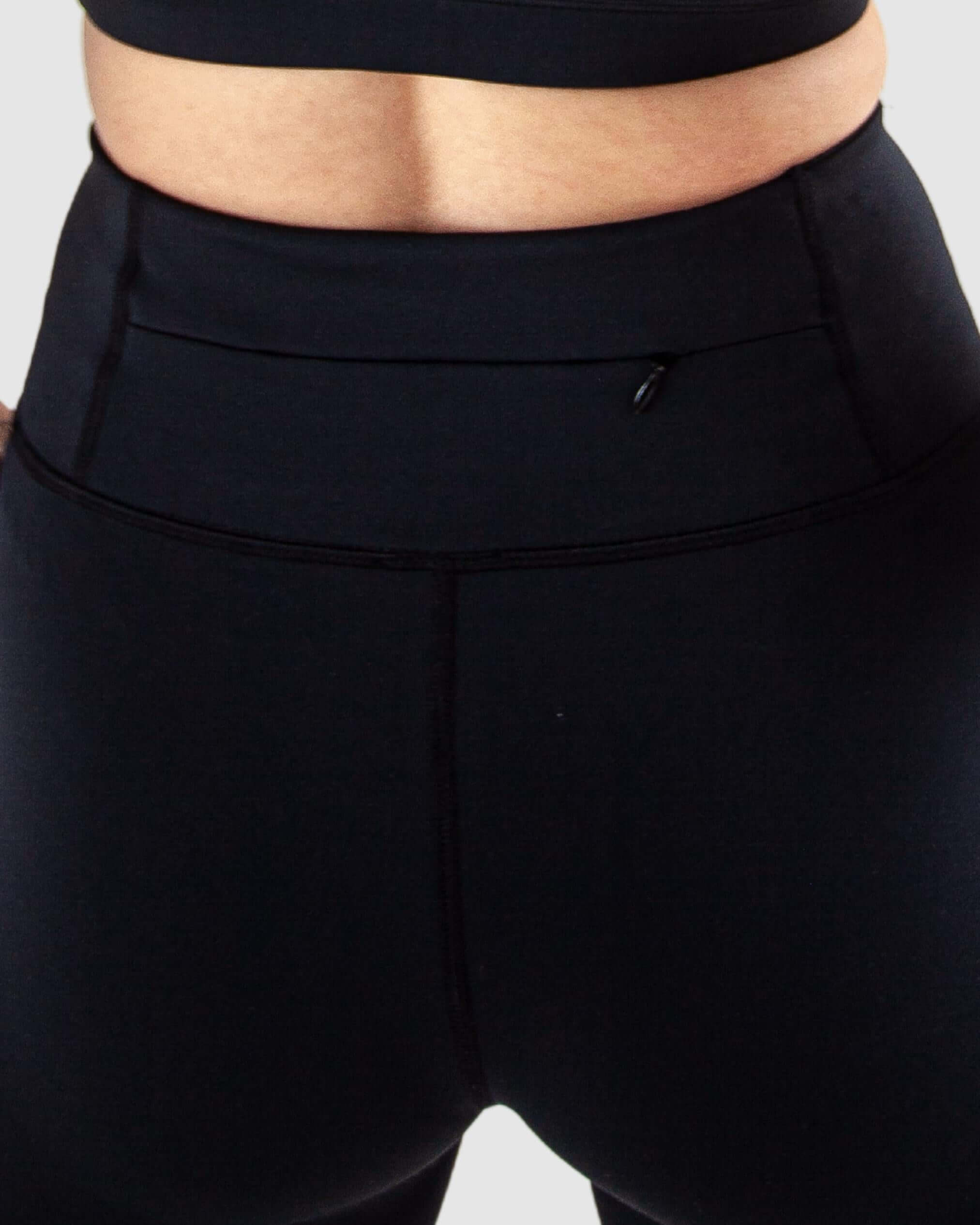 Black Acetate Leggings For Gym & Yoga Workout-MEMFitness