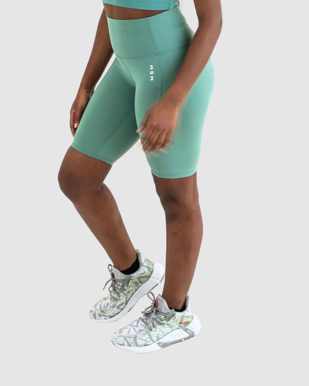 MEM Women 8" High Rise Biker Shorts-MEMFitness