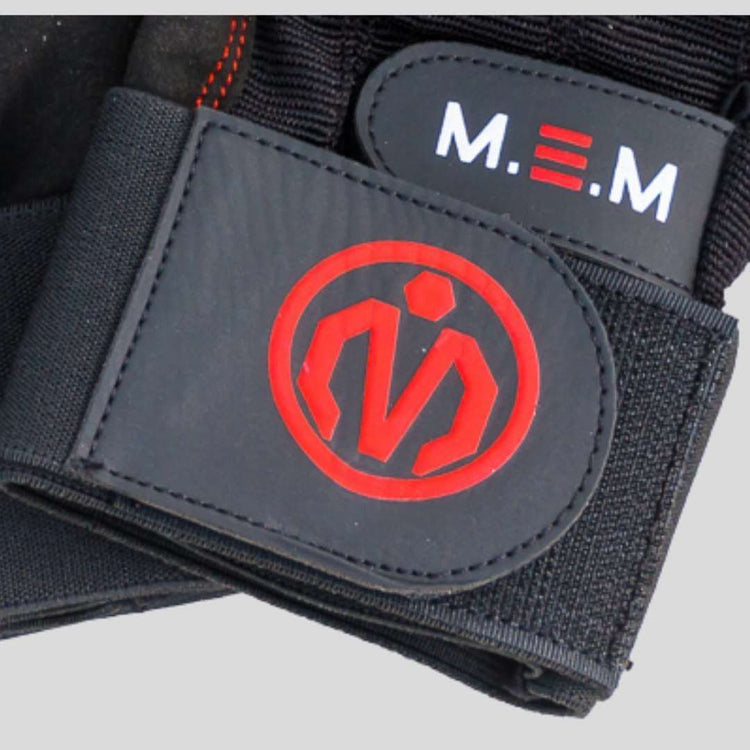 Unbeatable Comfort with MEMFitness X-Treme Fit Weight Lifting Gloves Red Logo-MEMFitness