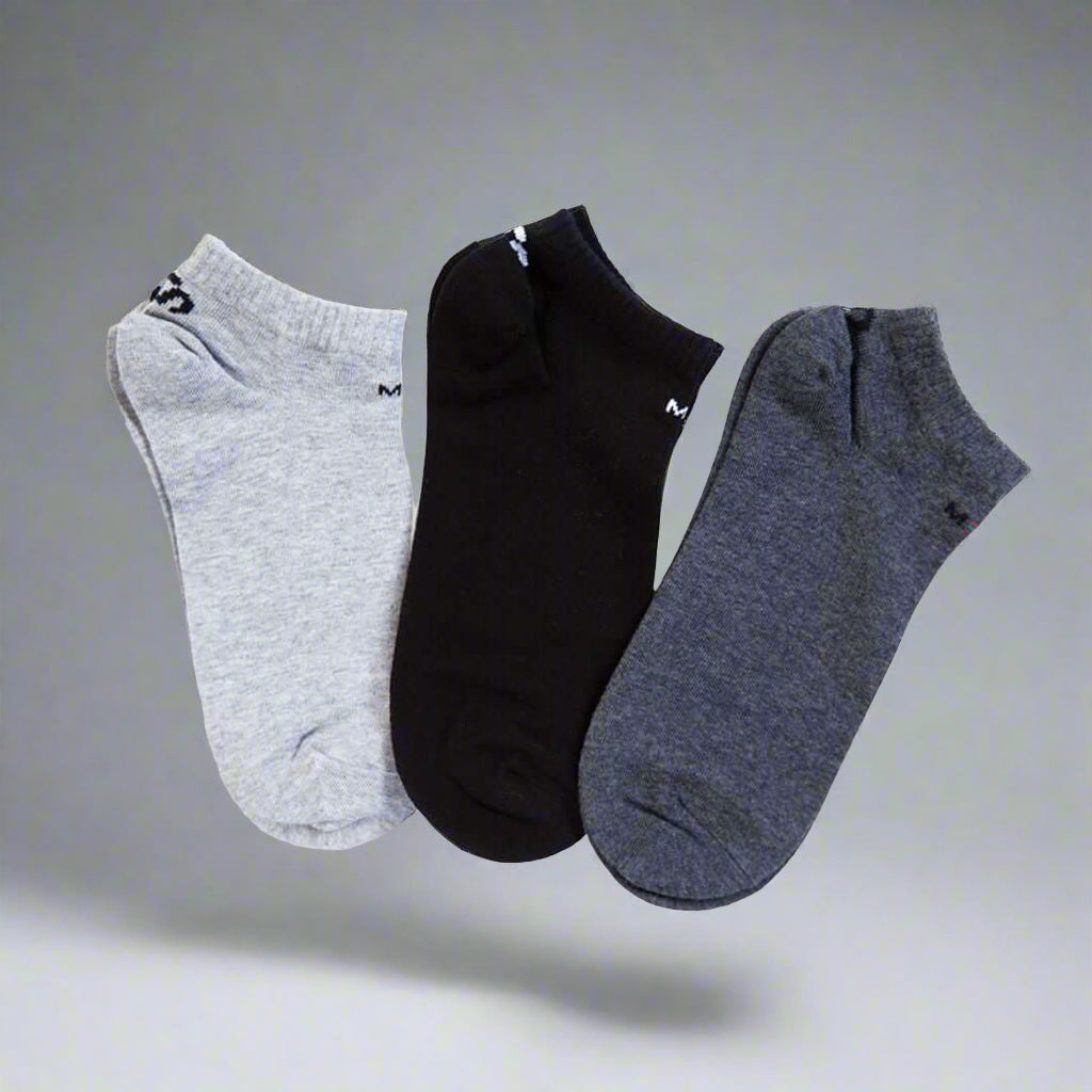 MEMFitness Unisex Gym Ankle Socks (Pack of 3)-MEMFitness