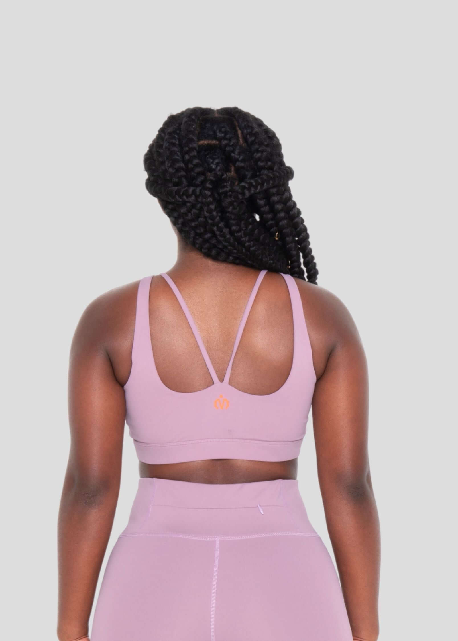 Orchid Acetate Double Padded Sports Bra for Gym & Yoga-MEMFitness