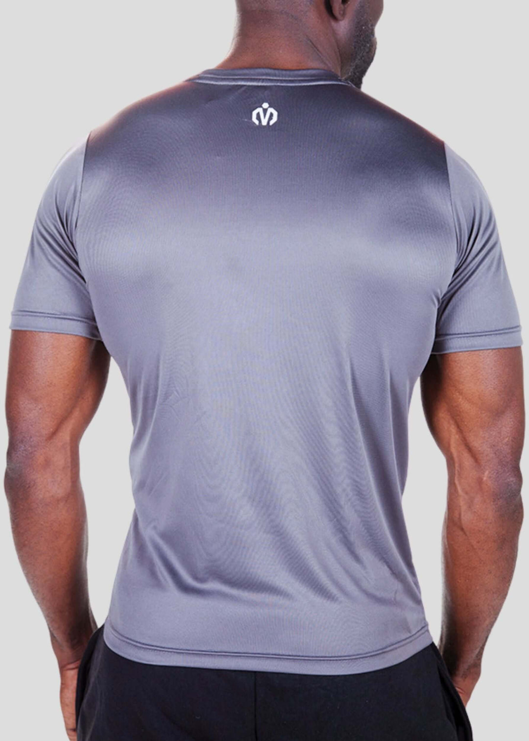 MEMFitness Quick Dry Anti-Bacteria Peak Training Grey Tee-MEMFitness