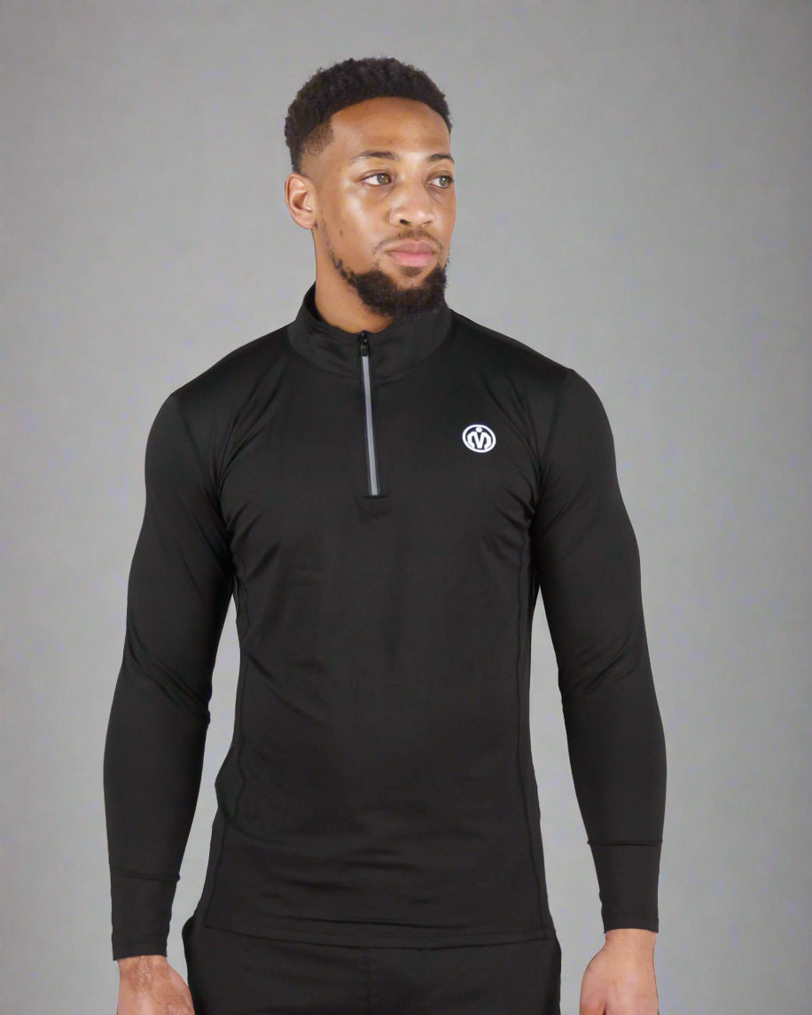 Pinnacle Dry-Fit Long Sleeve Half Zip Training Top-MEMFitness