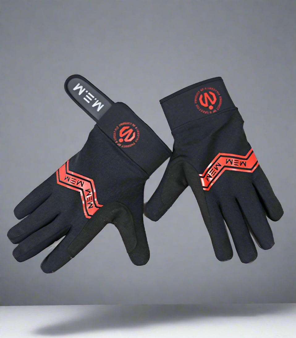 MEMFitness Cross-fit Gloves Black Red-MEMFitness