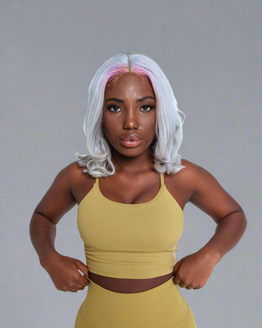 MEMFitness Power Vest Bra Mustard-MEMFitness