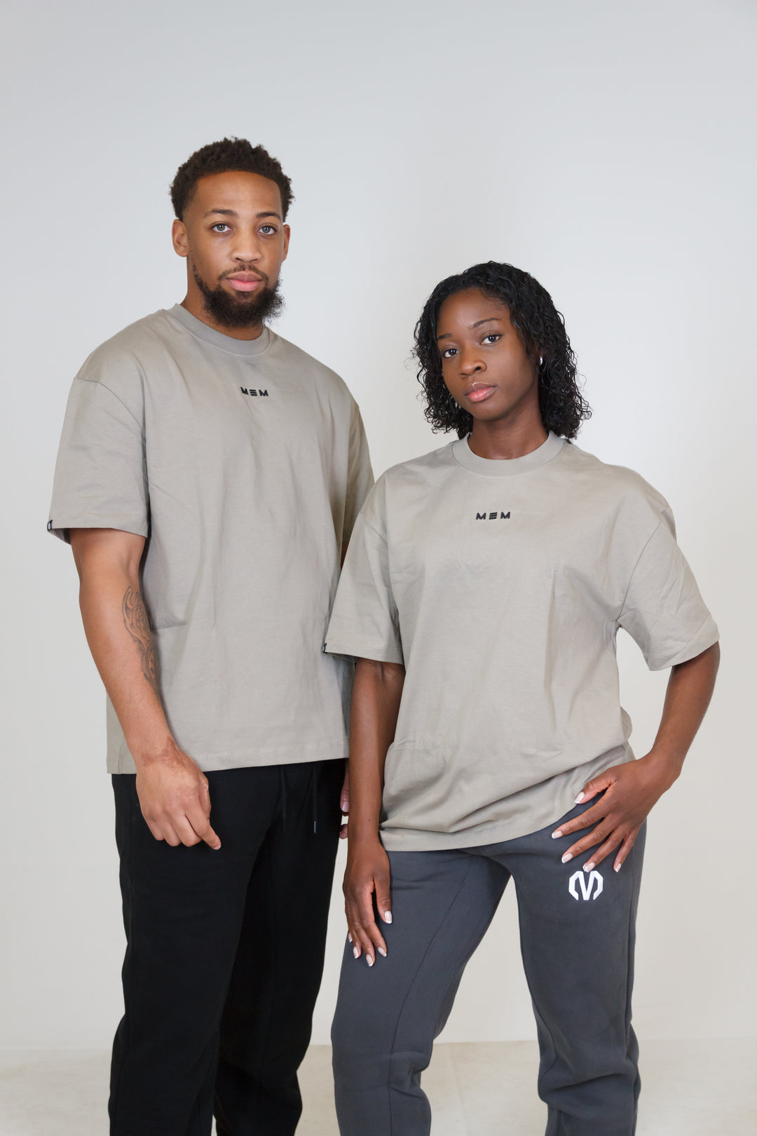 MEM Unisex 305G Heavyweight Oversized Tee -Beige-MEMFitness