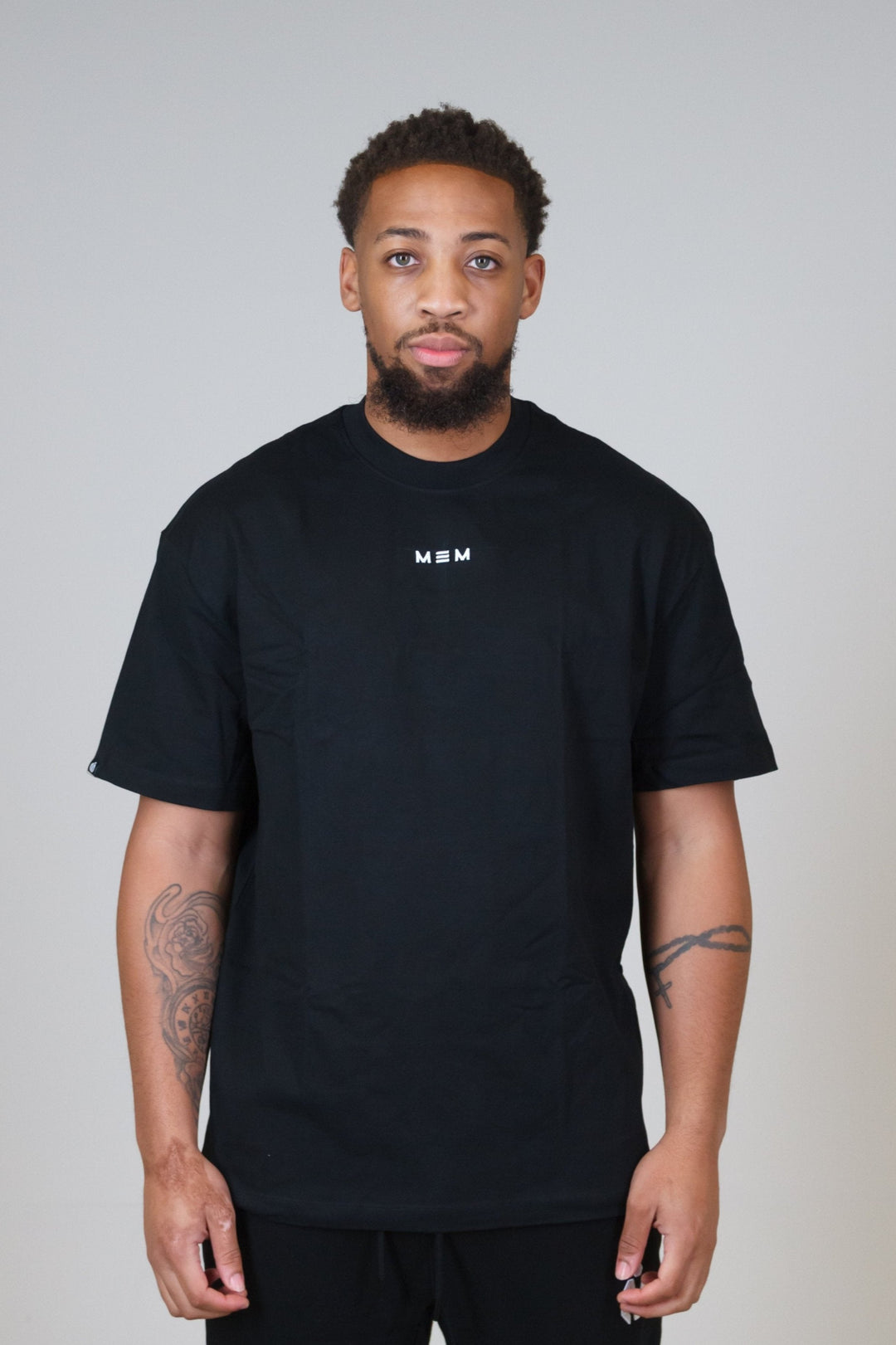 MEM 305G Heavyweight Oversized Tee -Black-MEMFitness