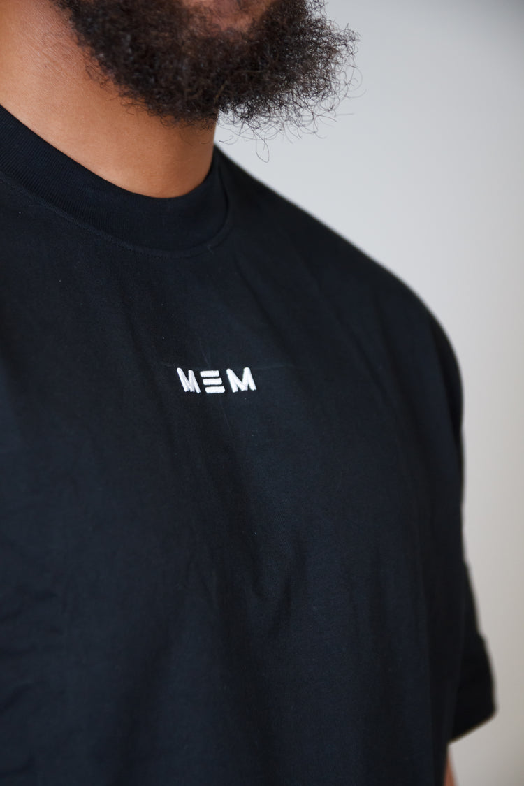 MEM 305G Heavyweight Oversized Tee -Black-MEMFitness