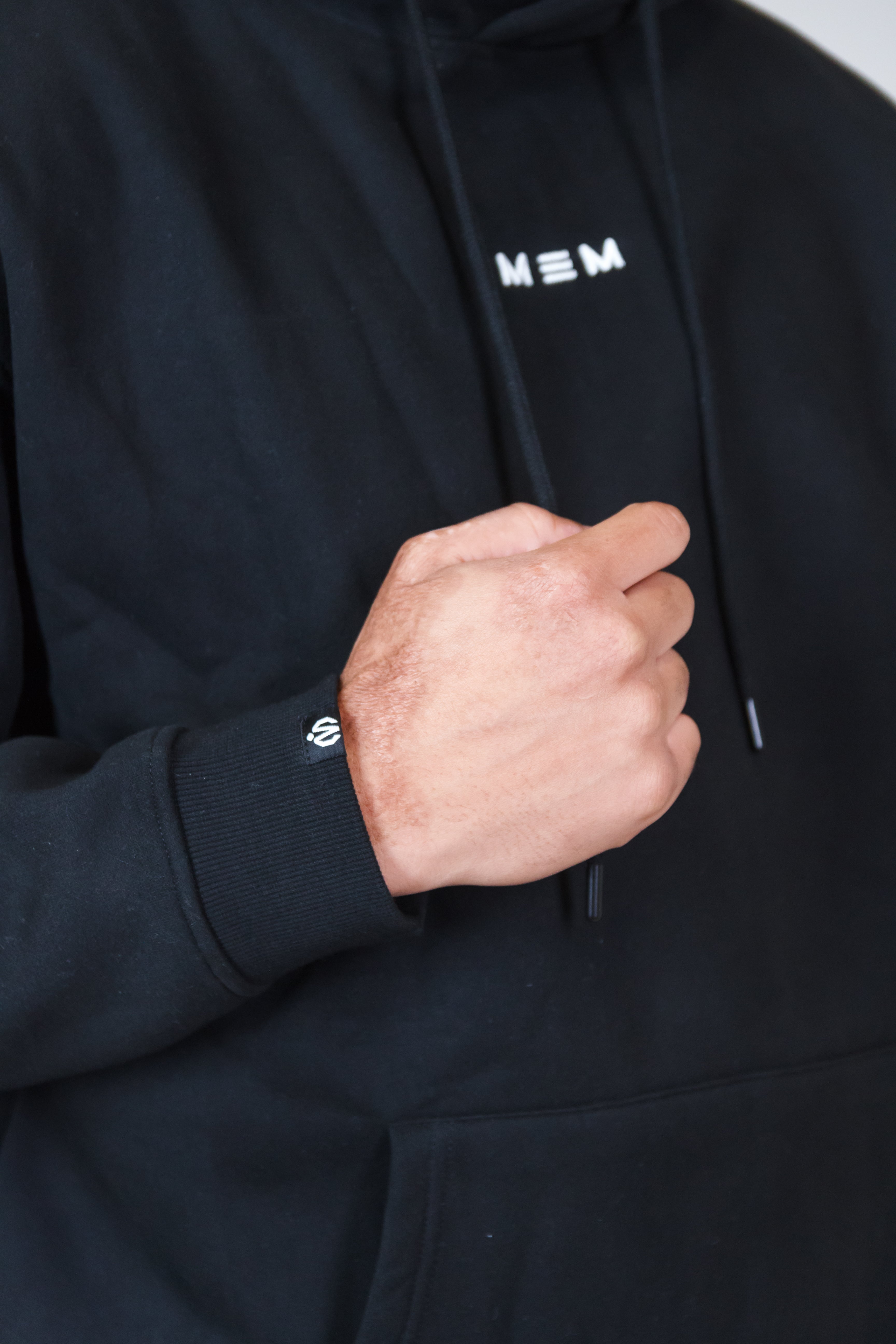 MEM 345G Heavyweight Fleece Hoodie – Black-MEMFitness