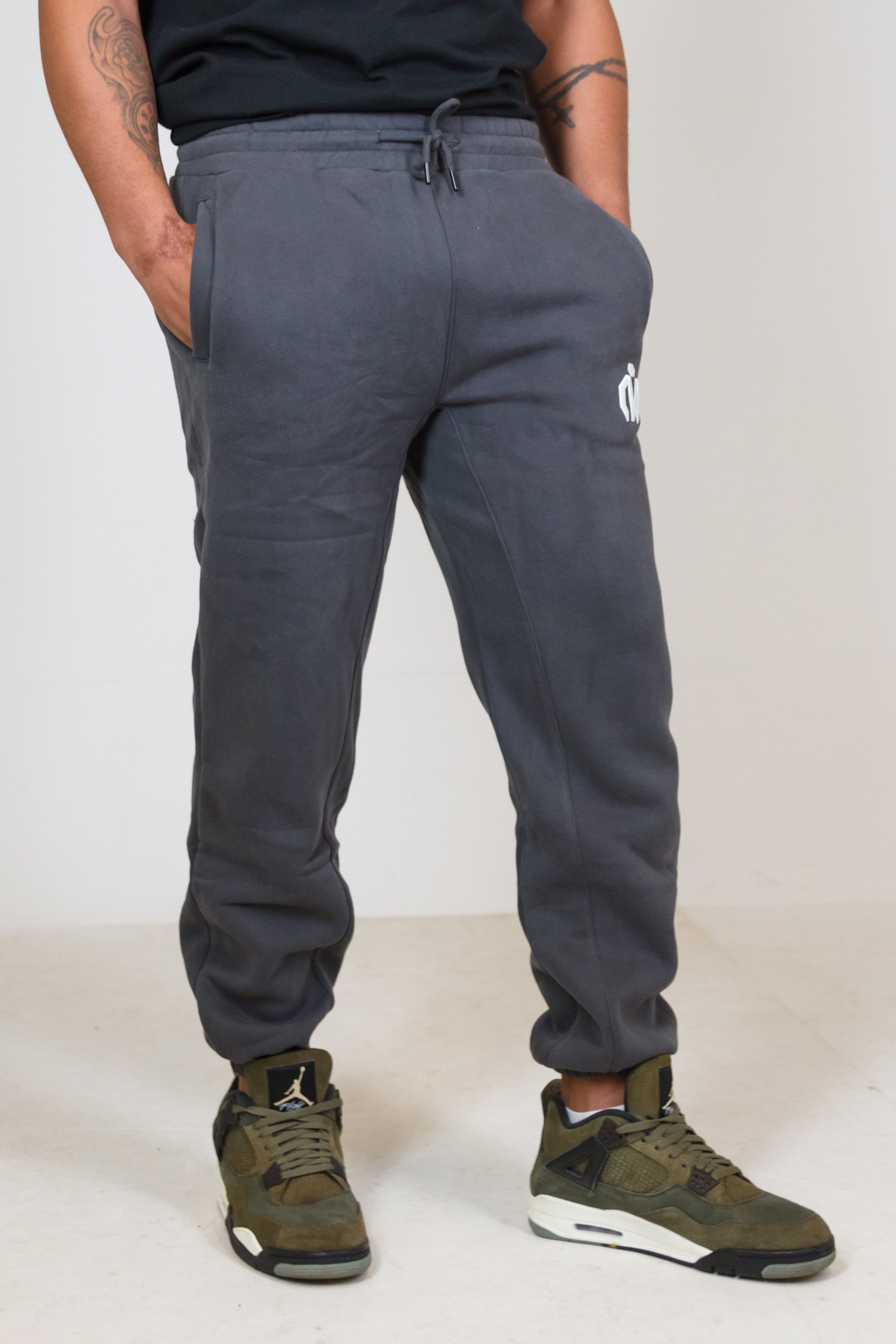 MEM 345G Heavyweight Fleece Joggers - Grey-MEMFitness