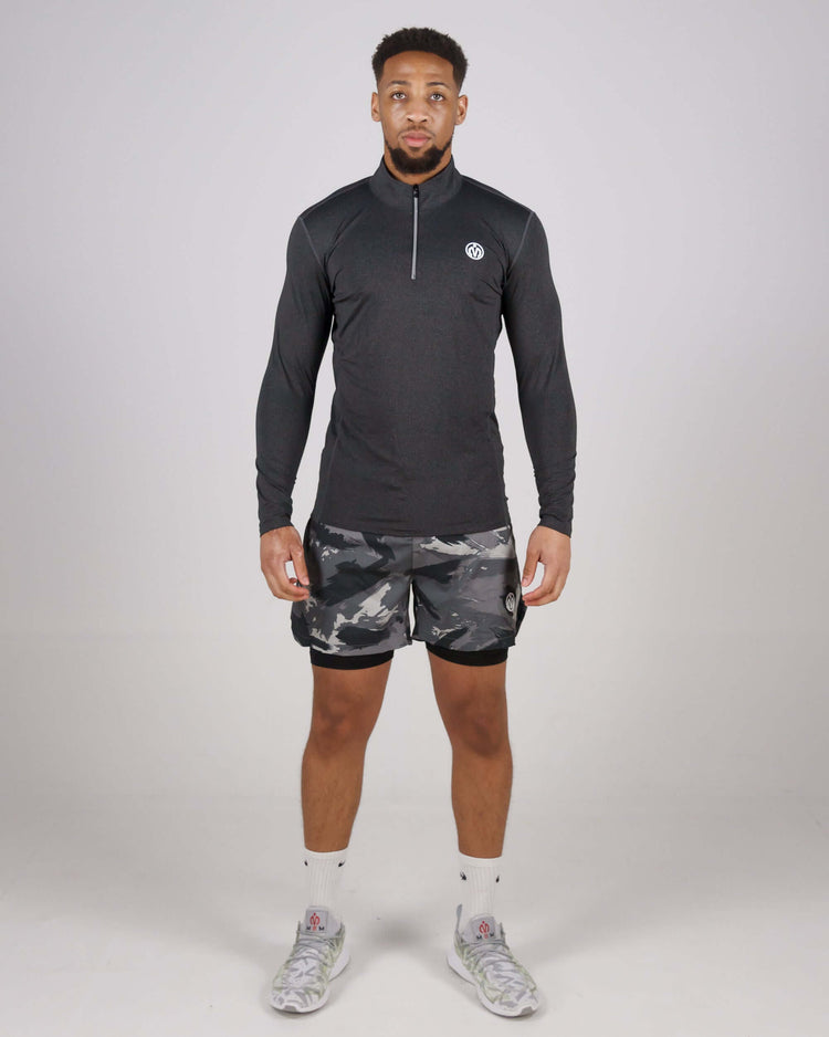 Pinnacle Dry-Fit Long Sleeve Half Zip Training Top-MEMFitness