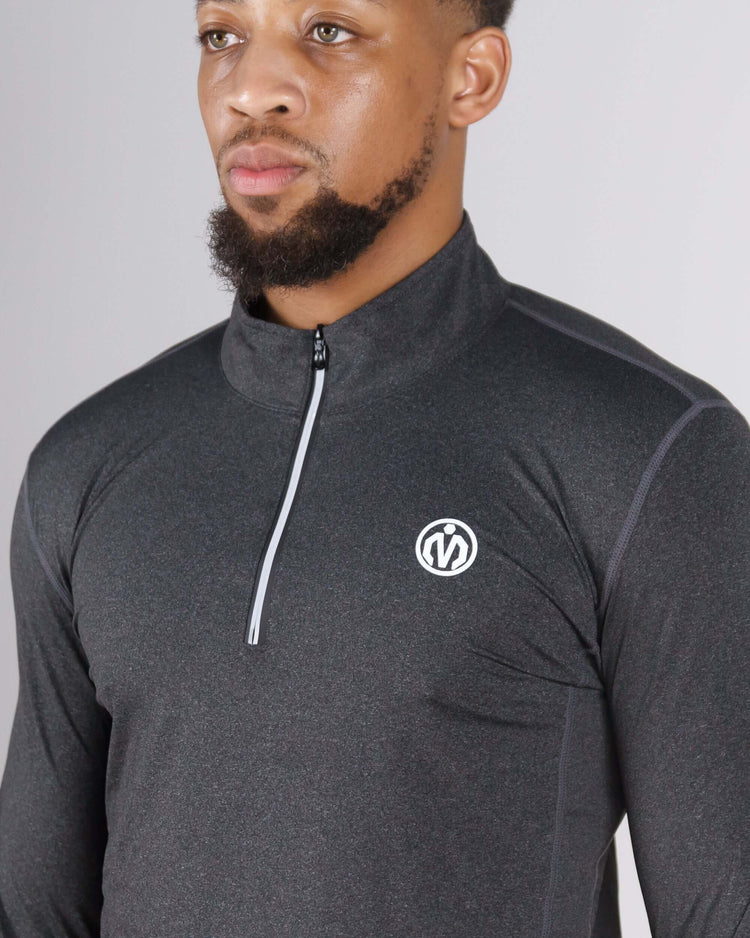 Pinnacle Dry-Fit Long Sleeve Half Zip Training Top-MEMFitness
