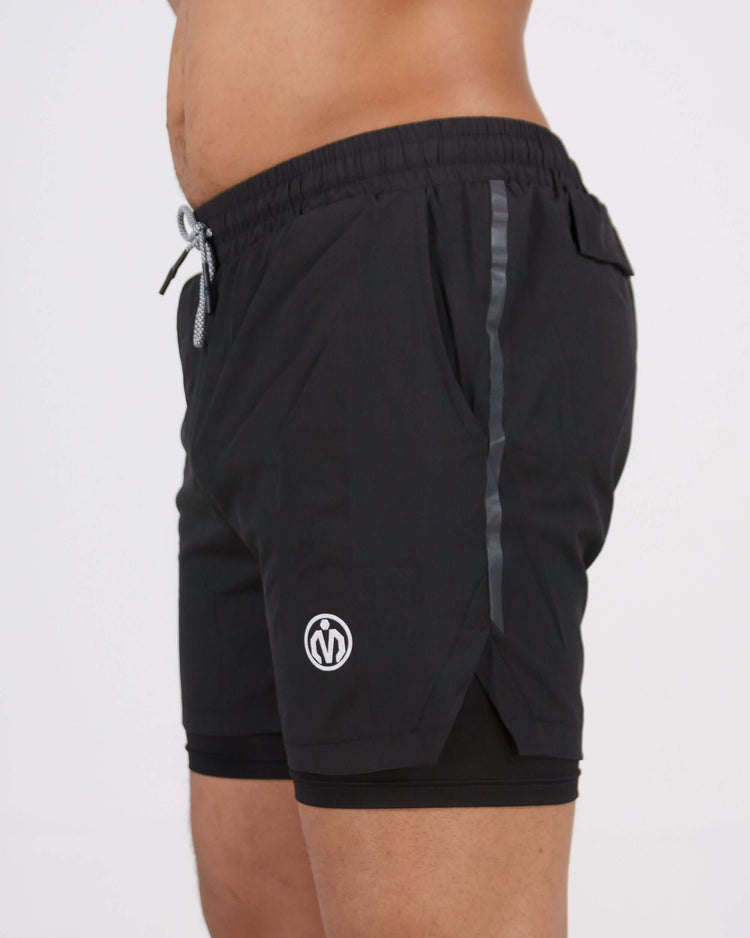 Pinnacle Dry-Fit 2 in 1 Shorts-MEMFitness