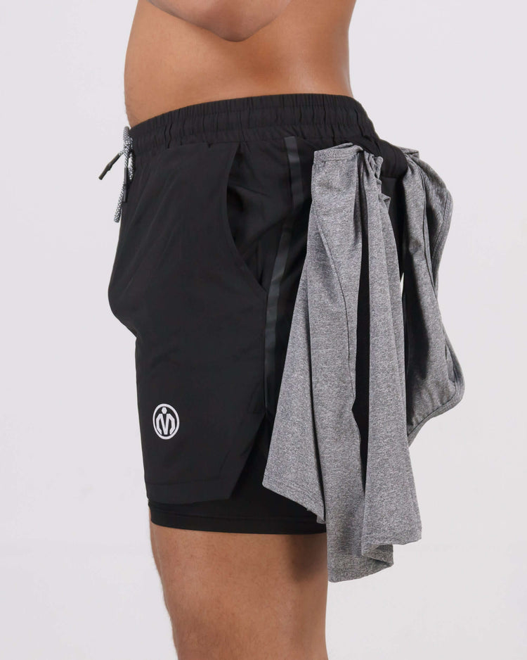 Pinnacle Dry-Fit 2 in 1 Shorts-MEMFitness