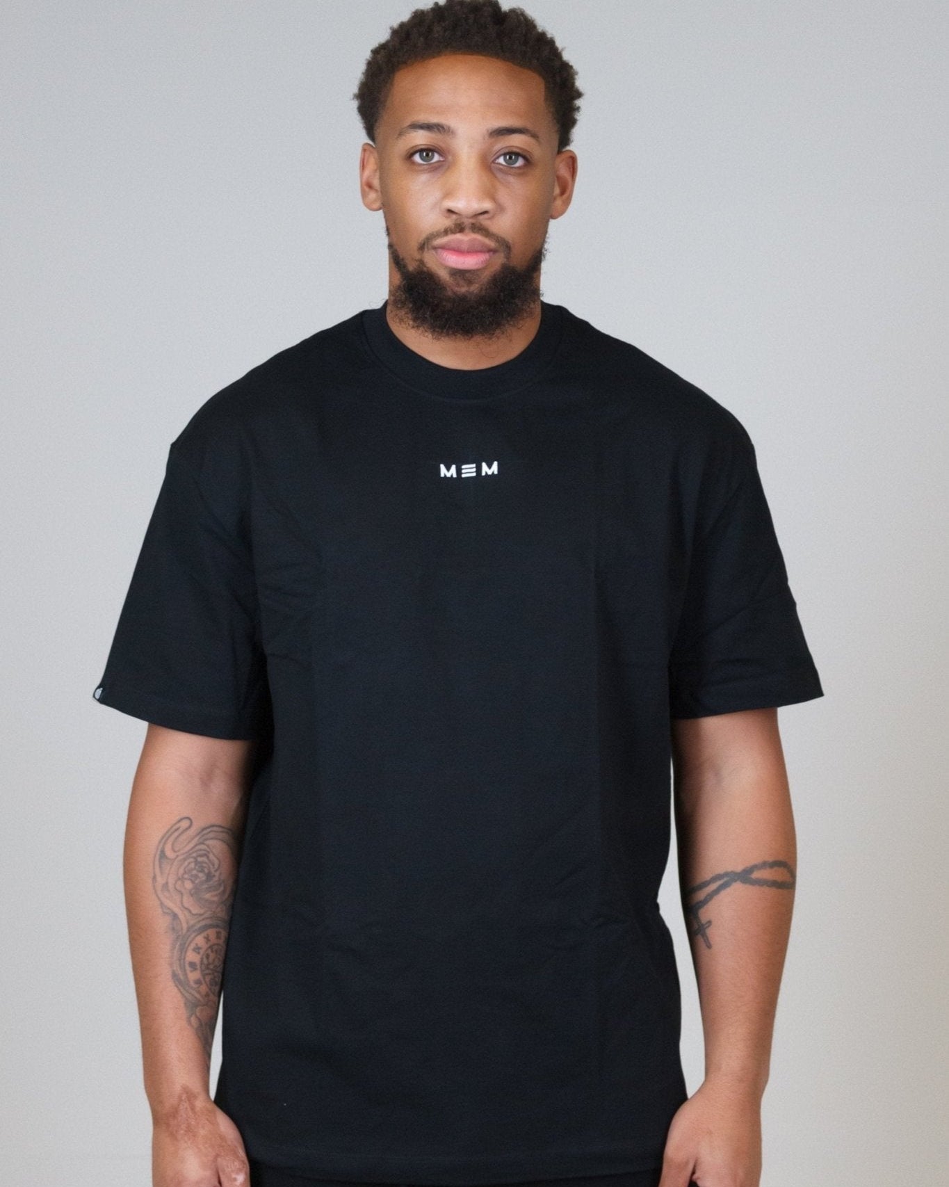 MEM 305G Heavyweight Oversized Tee - Black - MEMFitness