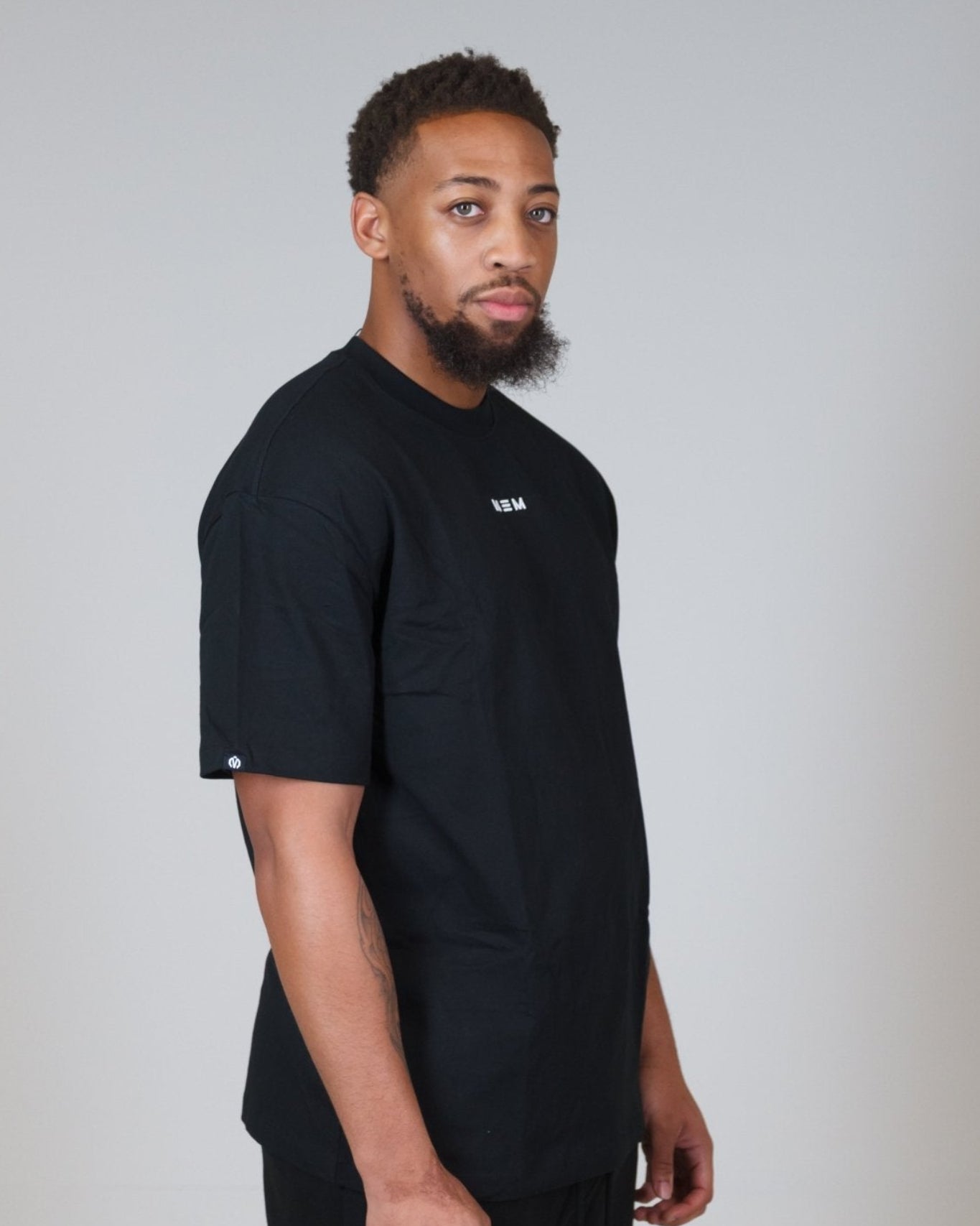MEM 305G Heavyweight Oversized Tee - Black - MEMFitness