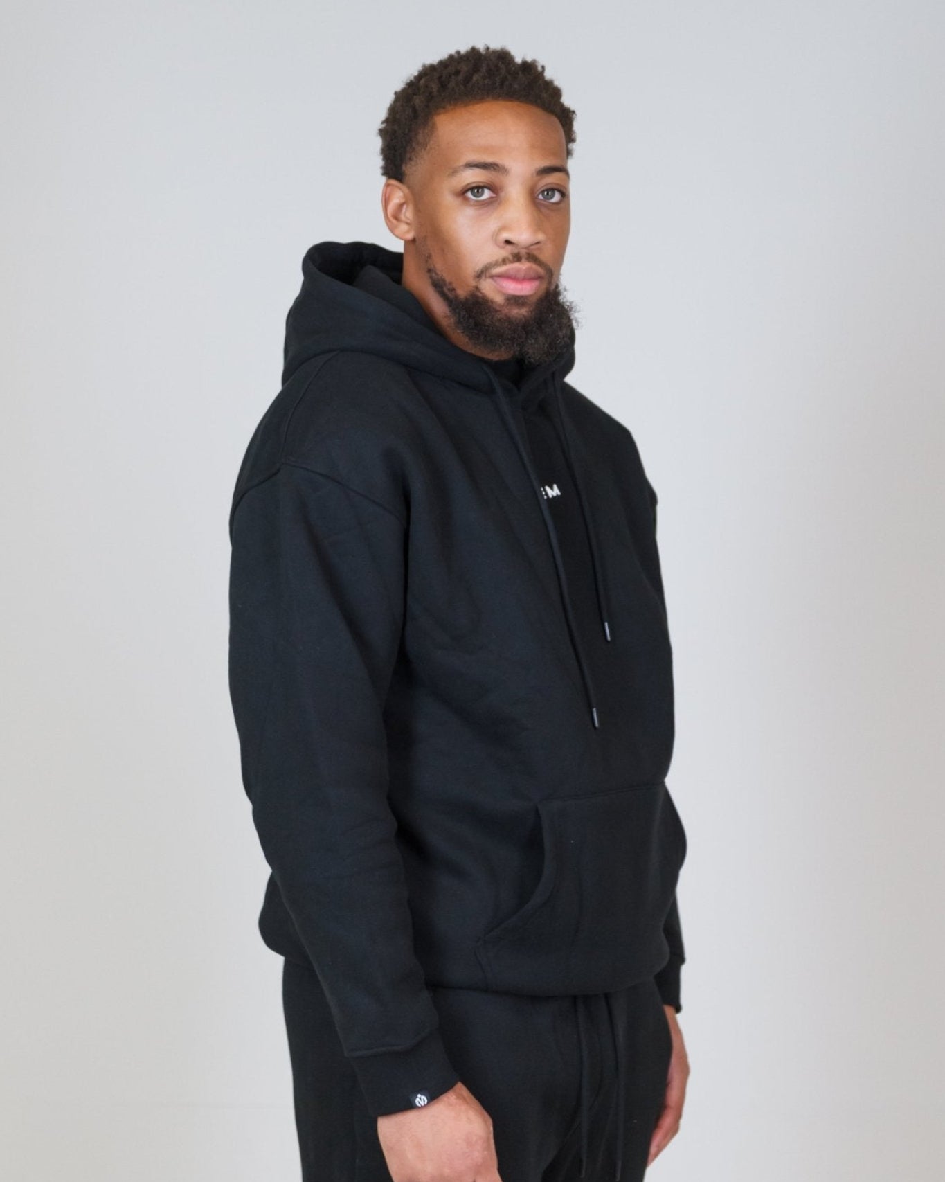 MEM 345G Heavyweight Fleece Hoodie – Black - MEMFitness