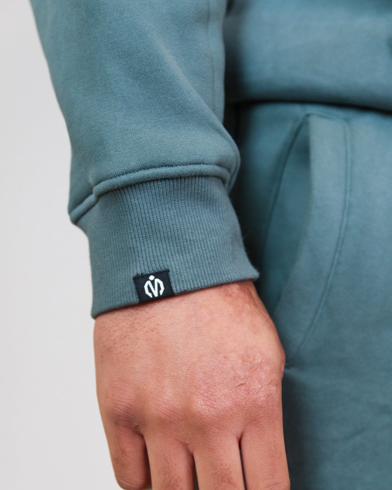 MEM 345G Oversized Heavyweight Fleece Hoodie - Grey Blue - MEMFitness