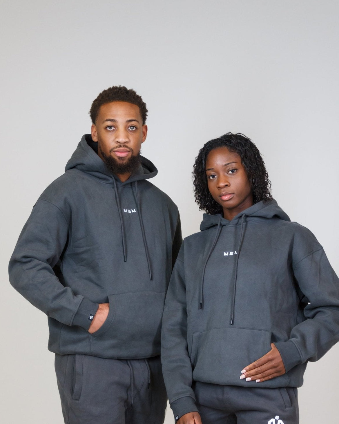 MEM 345g Oversized Heavyweight Hoodie - Grey - MEMFitness