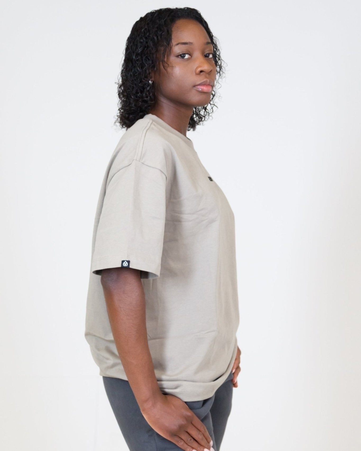 MEM Unisex 305G Heavyweight Oversized Tee - Beige - MEMFitness
