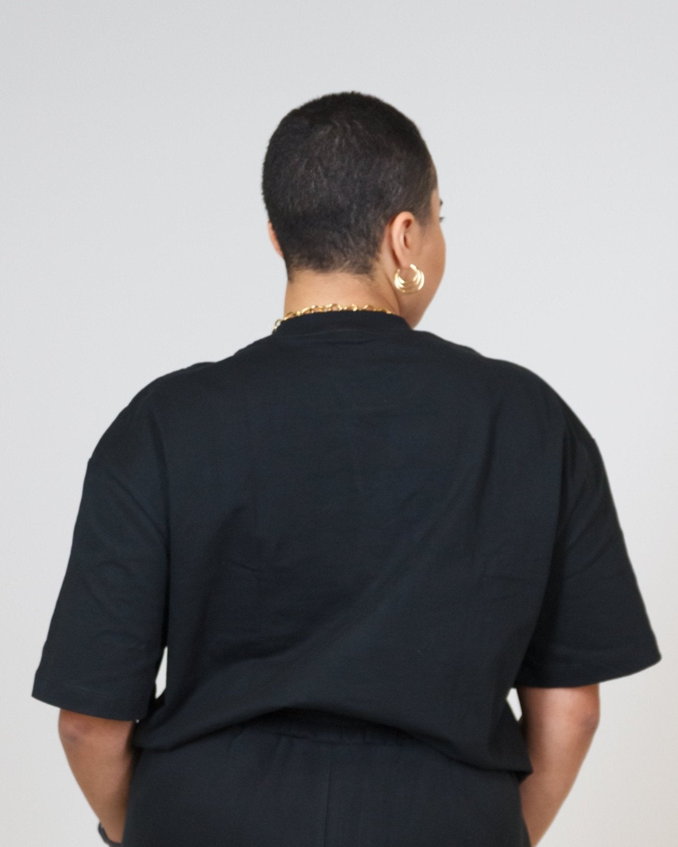 MEM Unisex 305G Heavyweight Oversized Tee - Black - MEMFitness