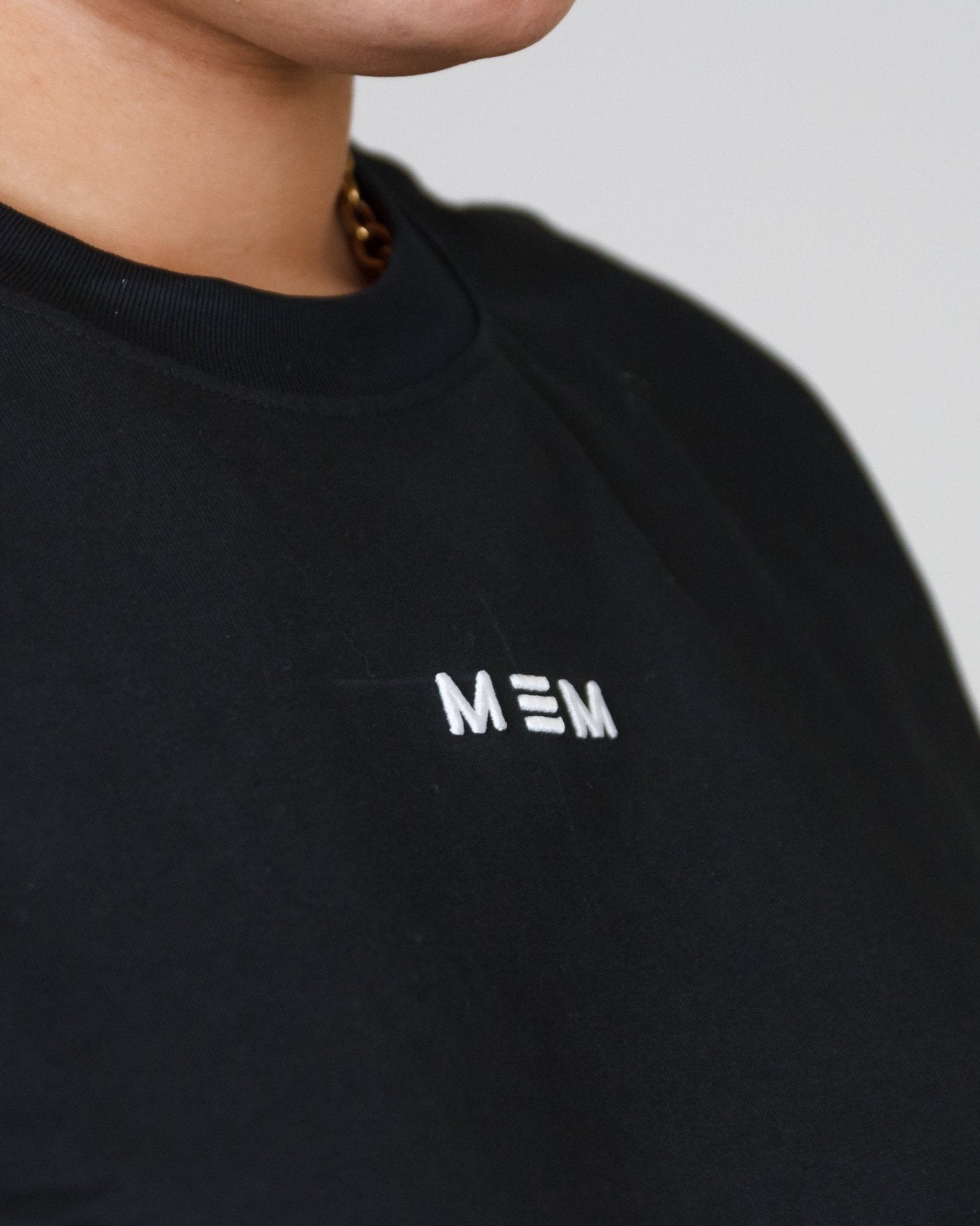 MEM Unisex 305G Heavyweight Oversized Tee - Black - MEMFitness