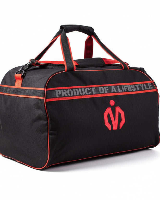 MEM Utility Duffle Bag Black Red - MEMFitness