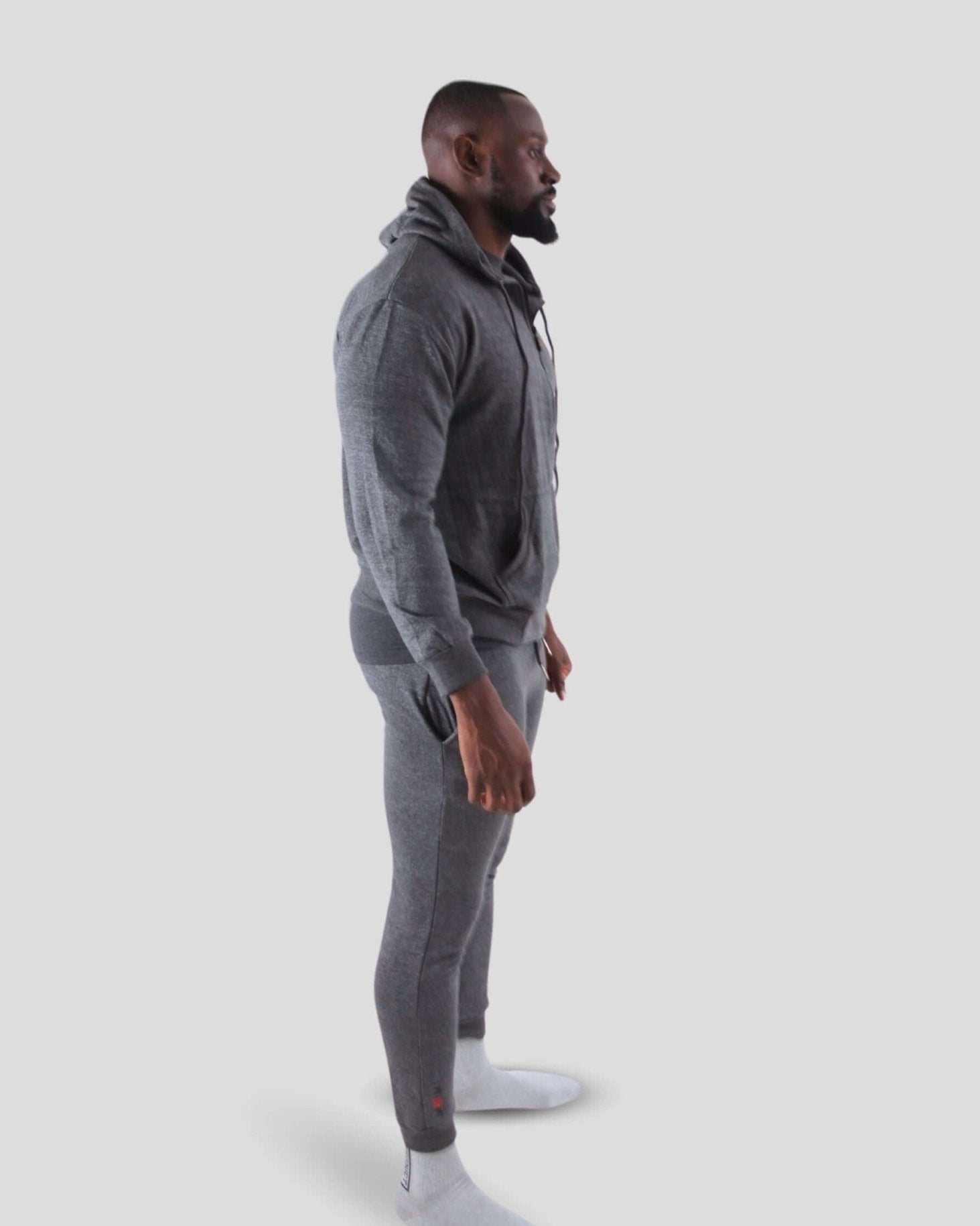 MEMFitness Classic Air Walk French Terry Joggers Charcoal Grey - MEMFitness