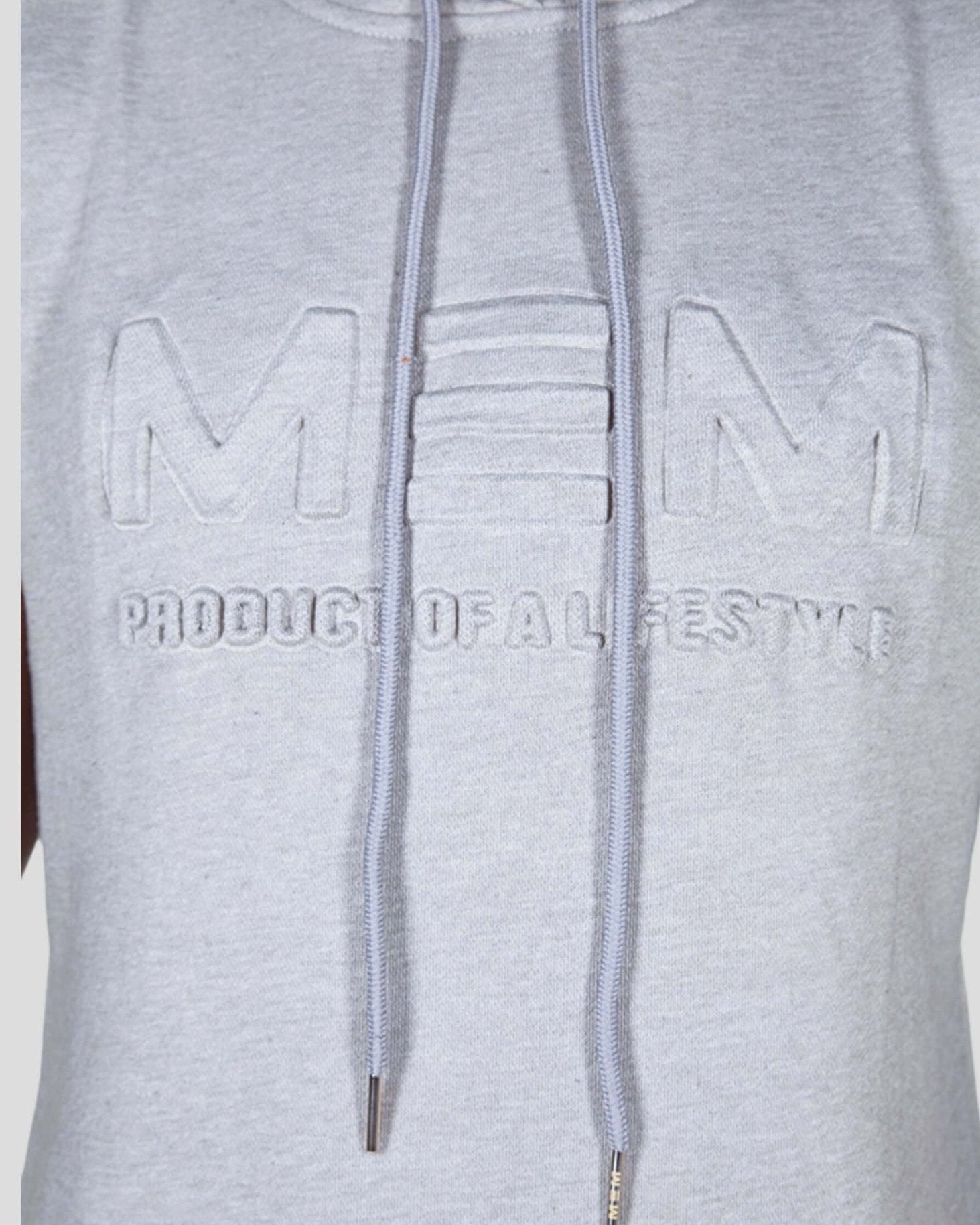 MEMFitness French Terry Grey Sleeveless Hoodie - MEMFitness