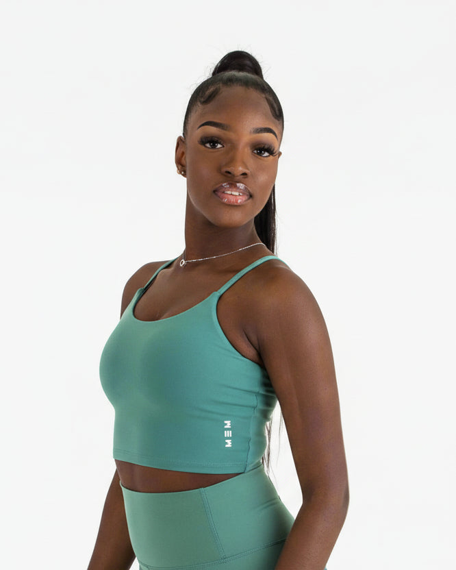 MEMFitness Power Vest Bra Mint Green - MEMFitness