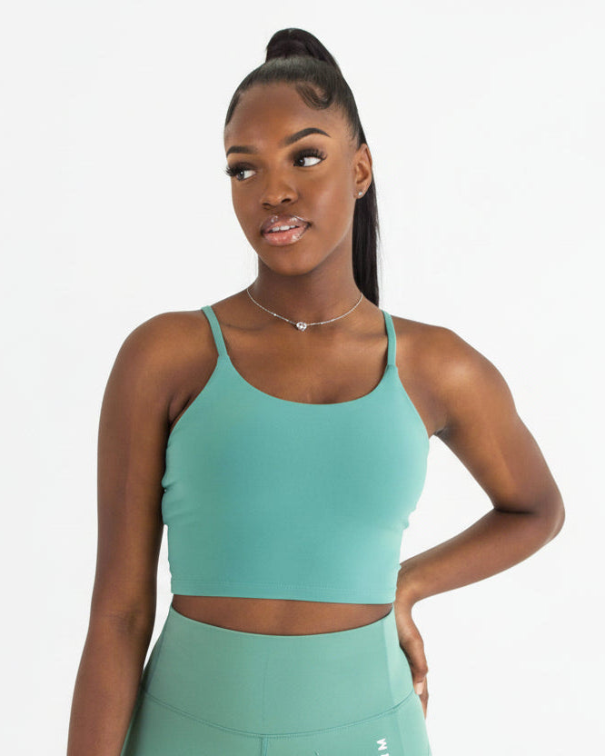 MEMFitness Power Vest Bra Mint Green - MEMFitness
