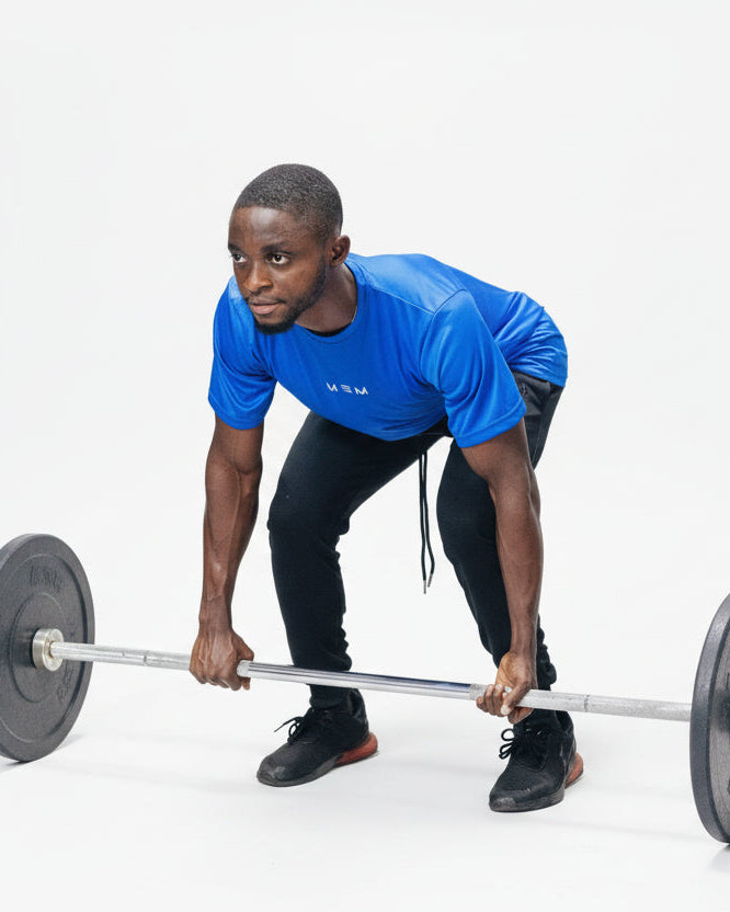 MEMFitness Quick Dry Anti - Bacteria Peak Training Blue Tee - MEMFitness