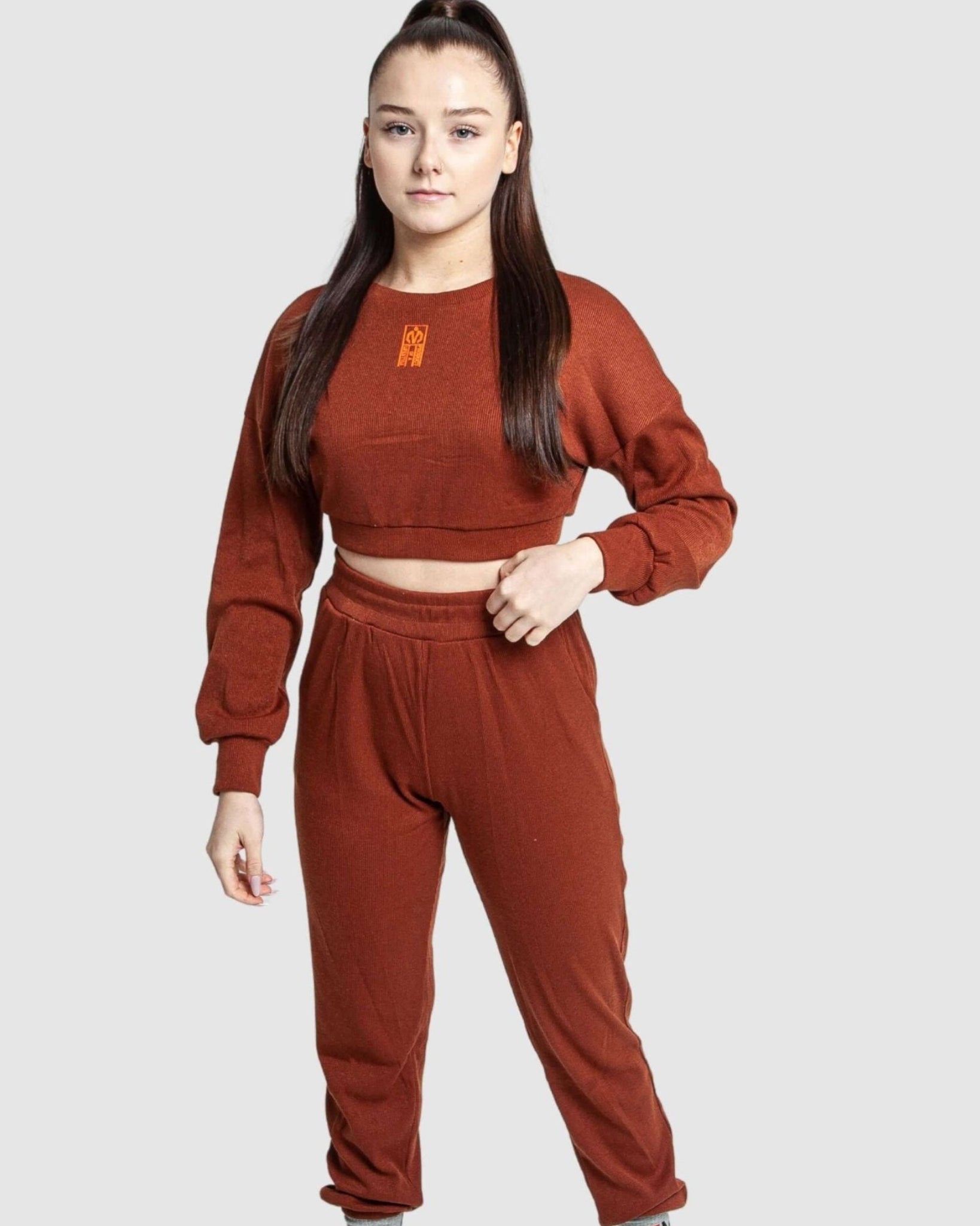 MEMFitness Ribbed Joggers Brown - MEMFitness