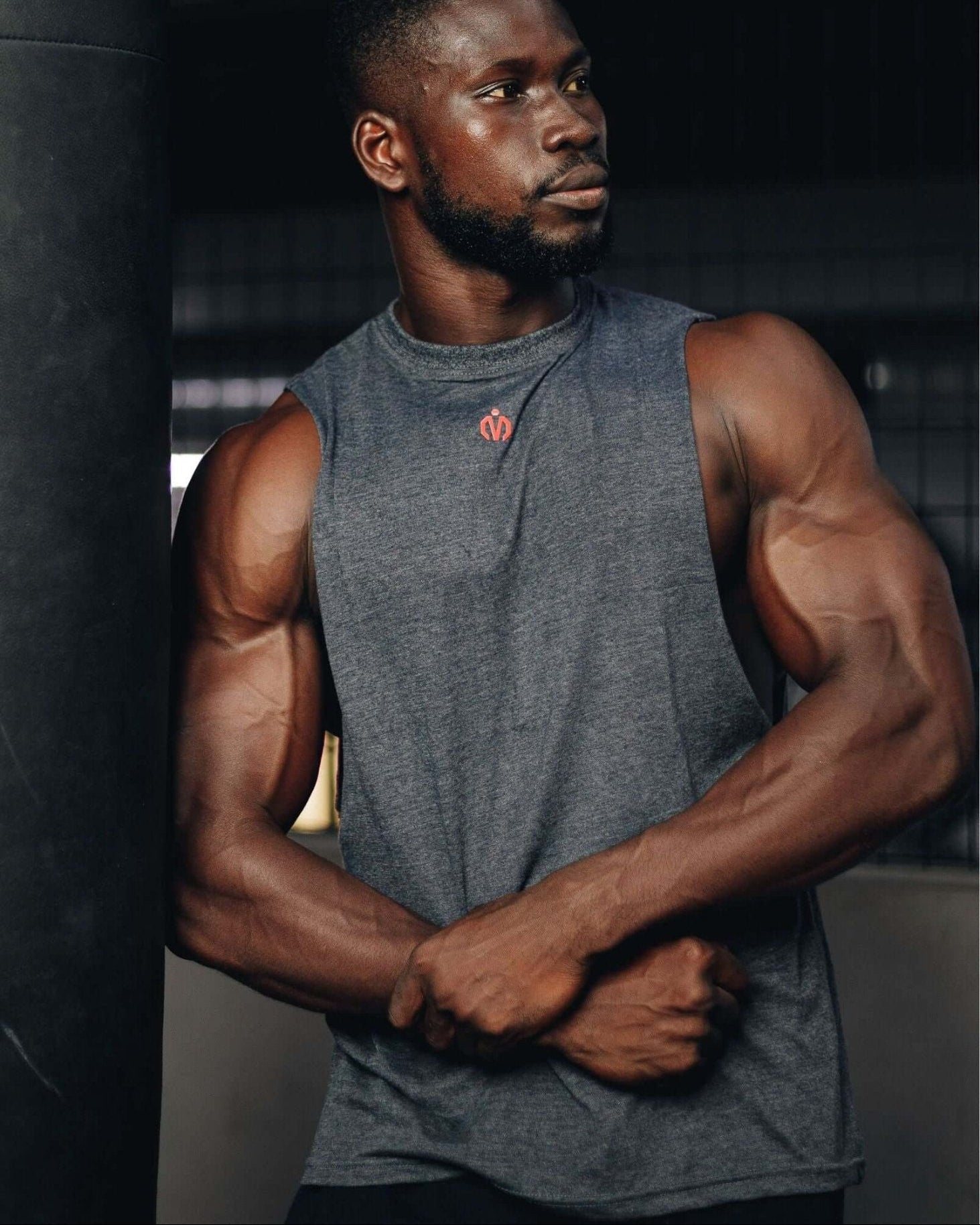 MEMFitness Sleeveless Training Tee Grey - MEMFitness