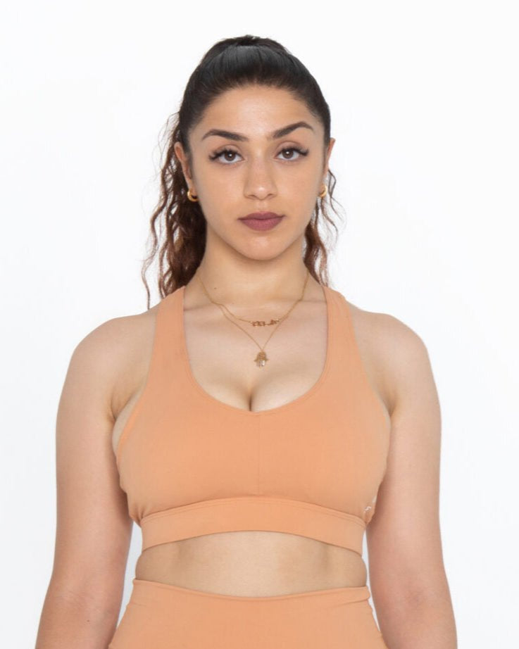 MEMFitness Training Sports Bra Peach - MEMFitness
