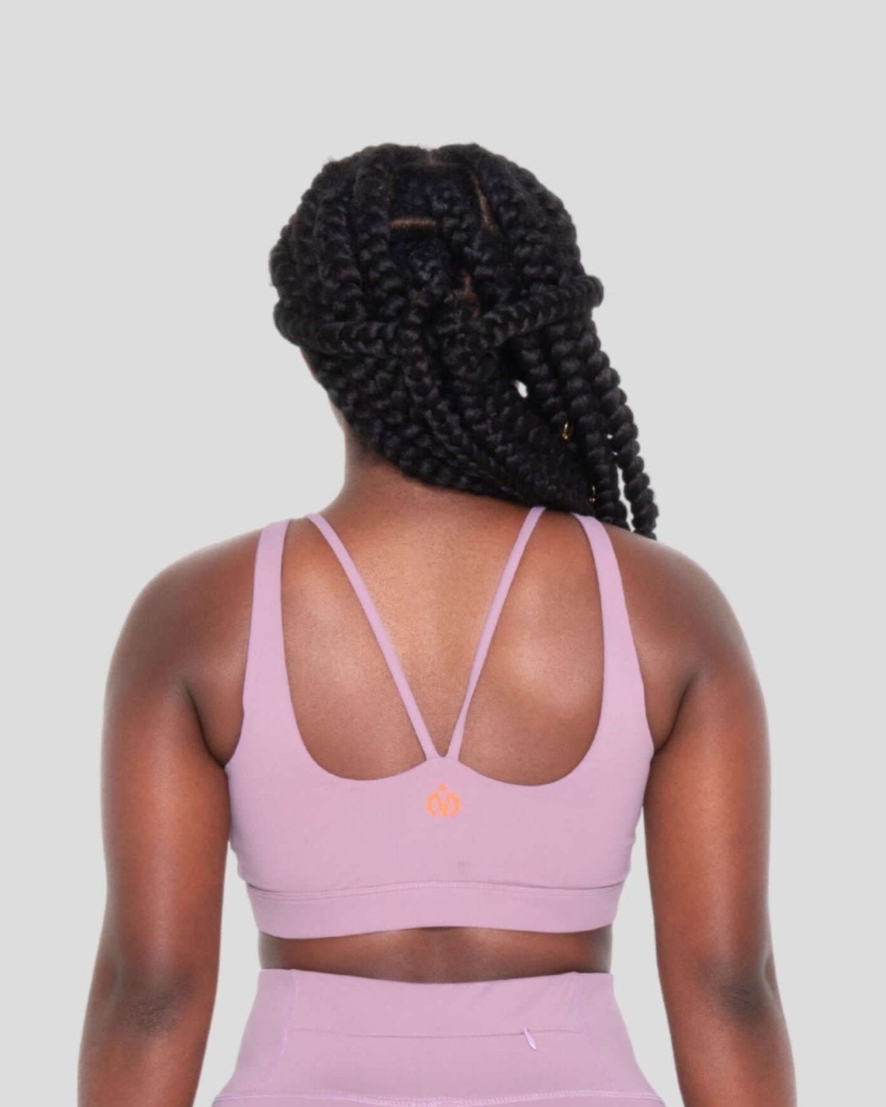 Orchid Acetate Double Padded Sports Bra for Gym & Yoga - MEMFitness