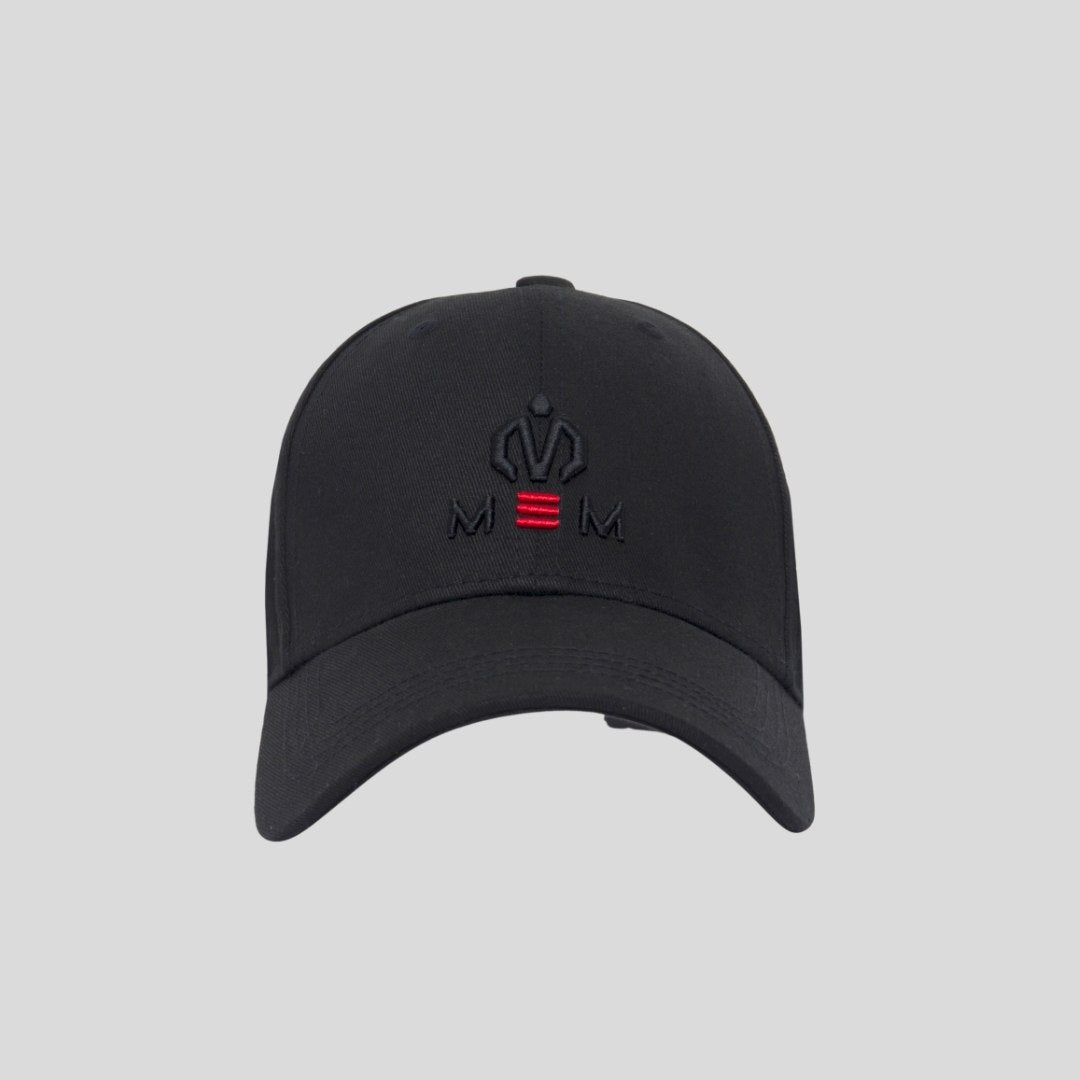 black baseball cap