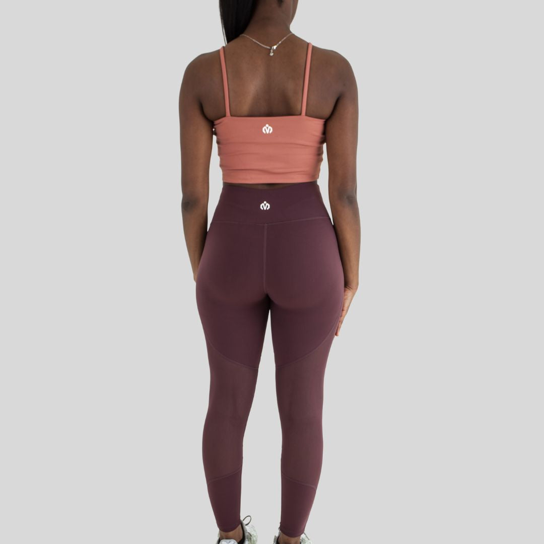 purple leggings with panels