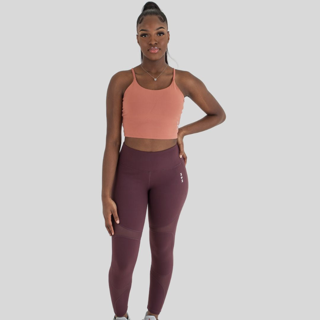 purple leggings with panels