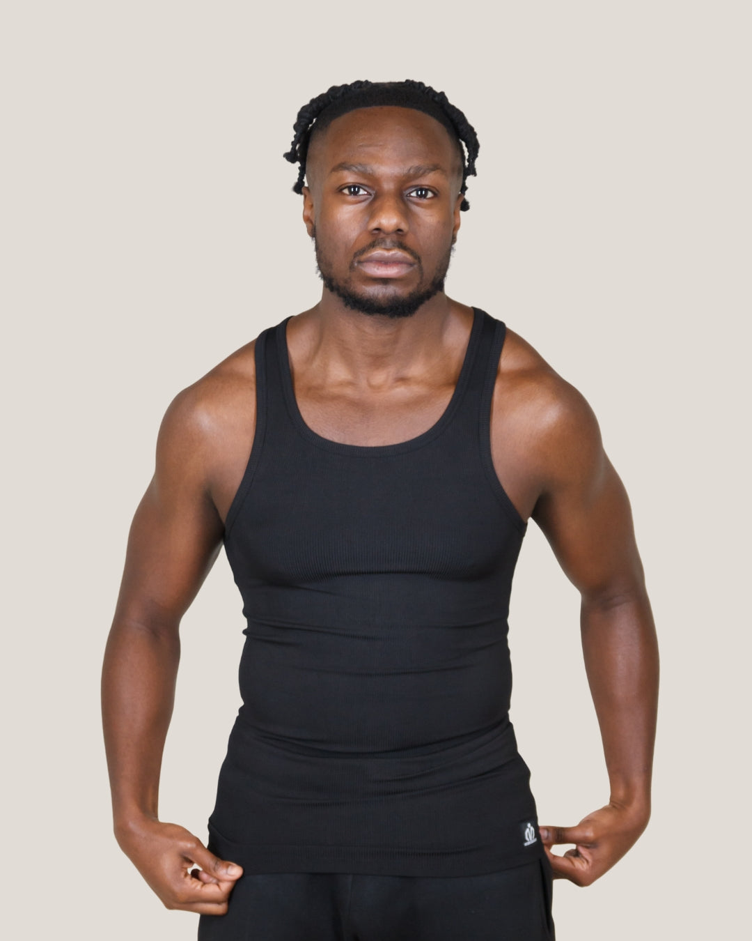 Ribbed Tank Top - Black