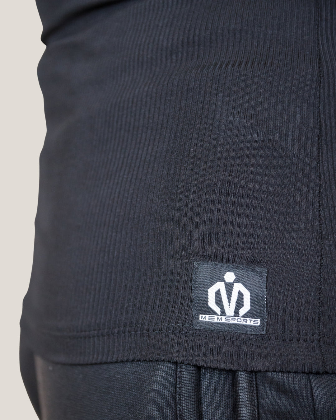 Ribbed Tank Top - Black