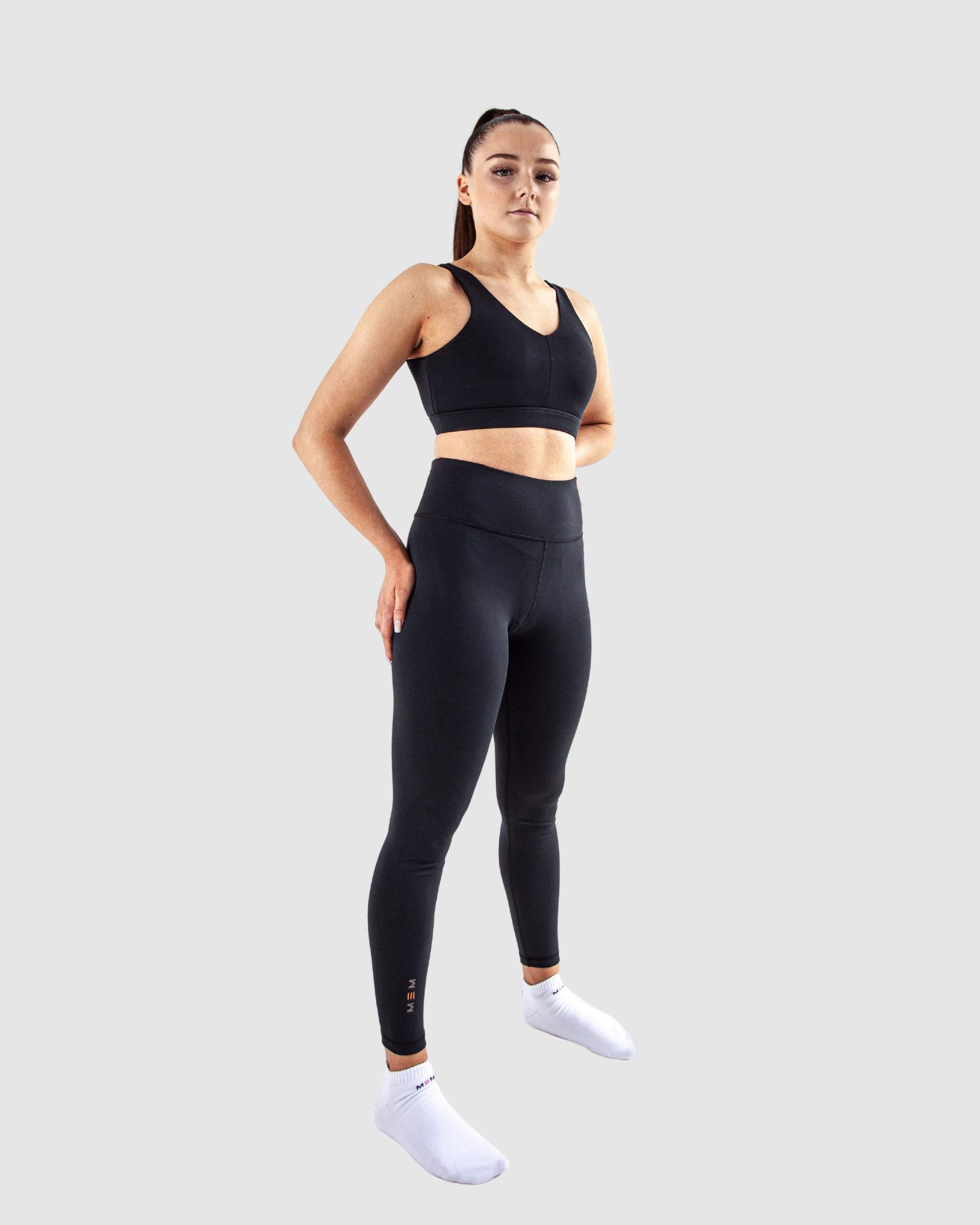 Solid White Non See Through Leggings Plain Simple High Waist Gym Yoga Pants  Booty Shaping Activewear Women Workout Clothing Fitness -  Denmark