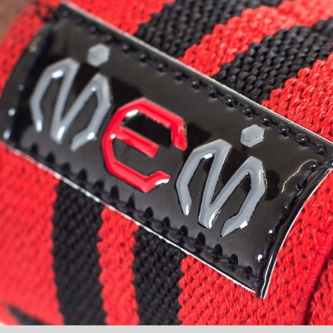 red and black wrist support 