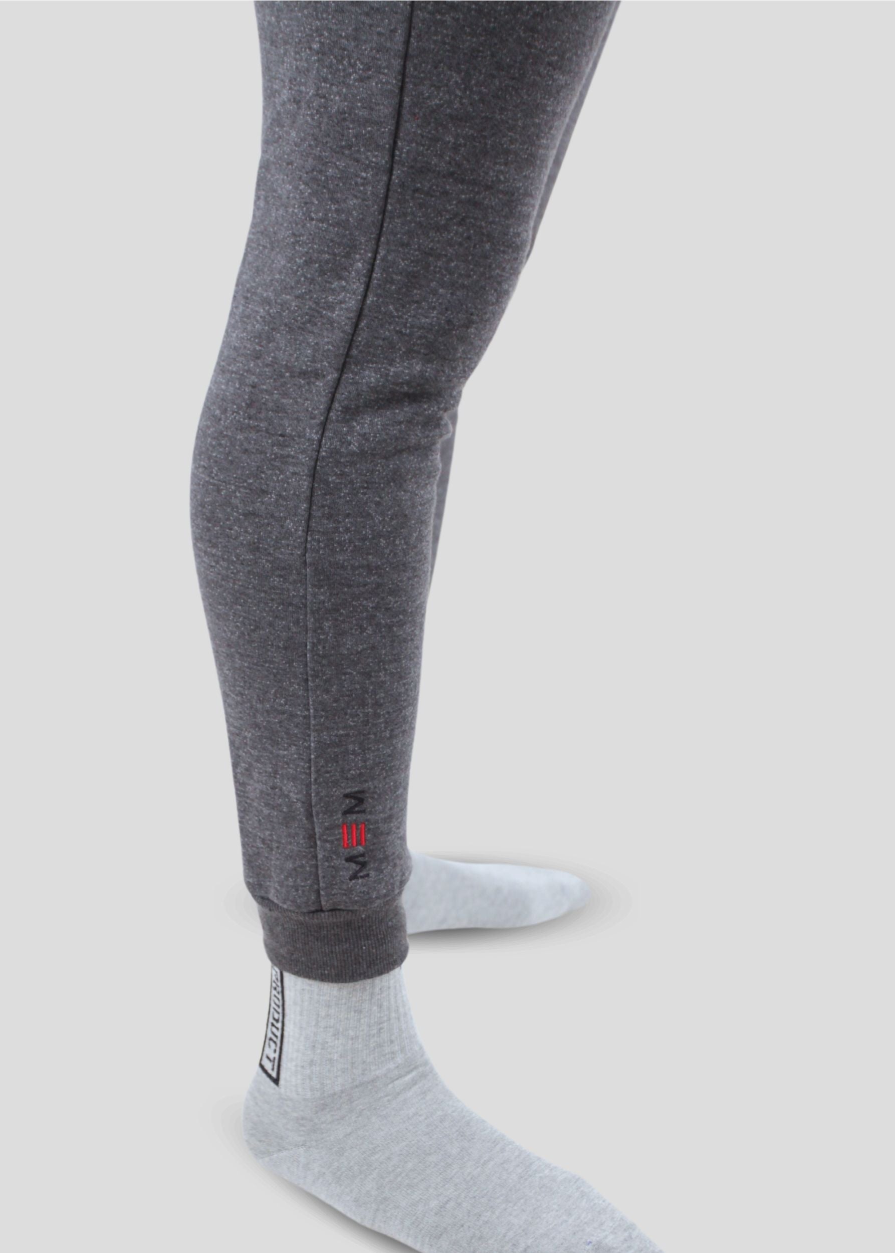 MEMFitness Classic Air Walk French Terry Joggers Charcoal Grey