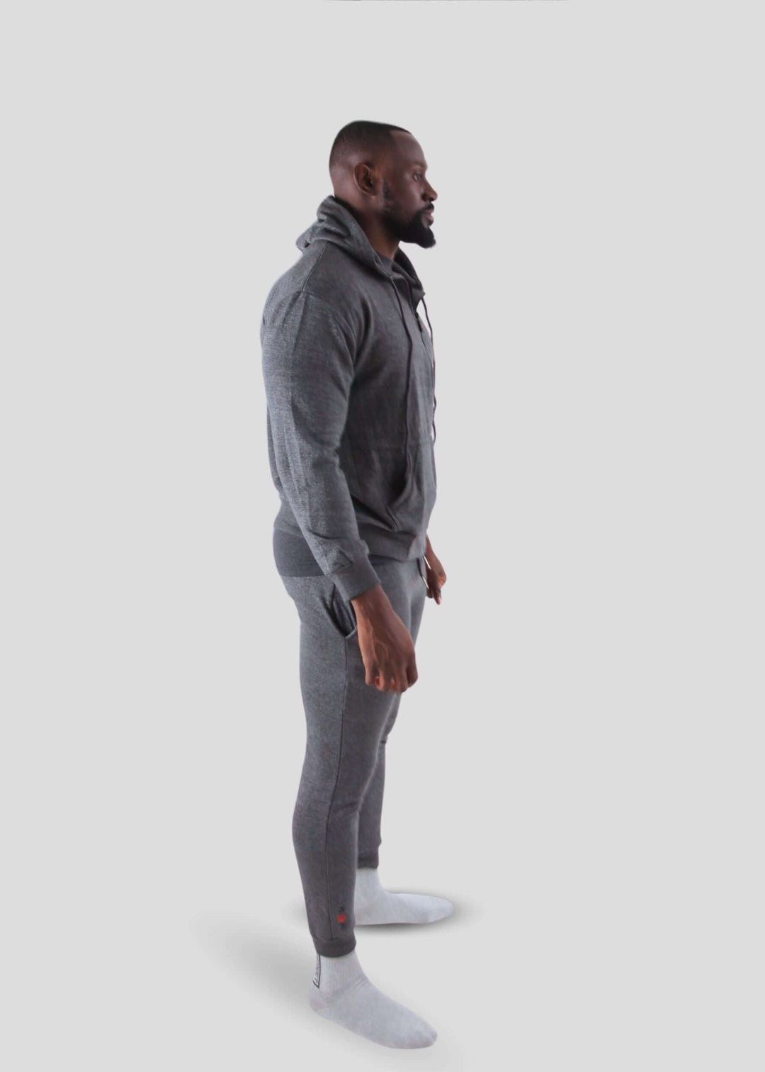 MEMFitness Classic Air Walk French Terry Joggers Charcoal Grey