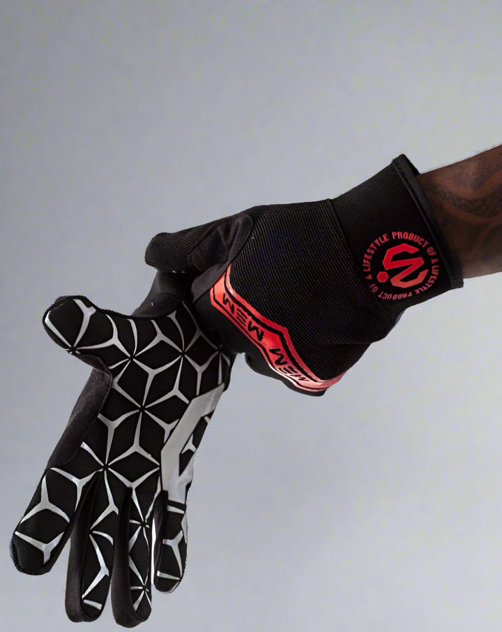 MEMFitness Cross-fit Gloves Black Red