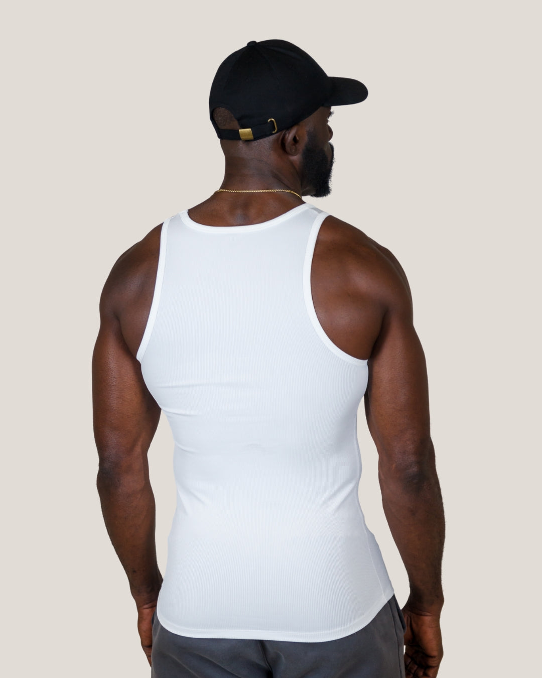 Ribbed Tank Top - White