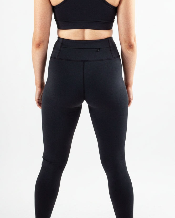 Black Acetate Leggings For Gym & Yoga Workout - MEMFitness