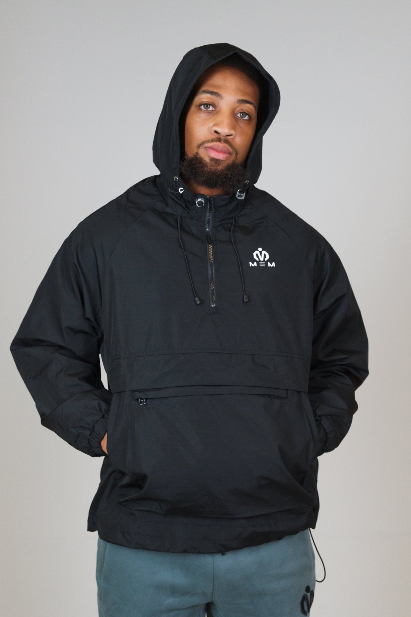 Black Water - Resistant Anorak Jacket - MEMFitness