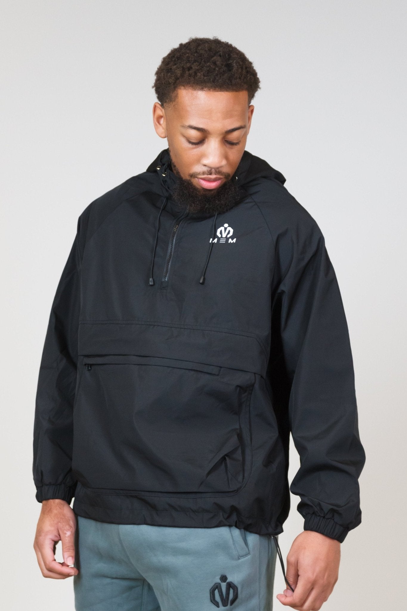 Black Water - Resistant Anorak Jacket - MEMFitness